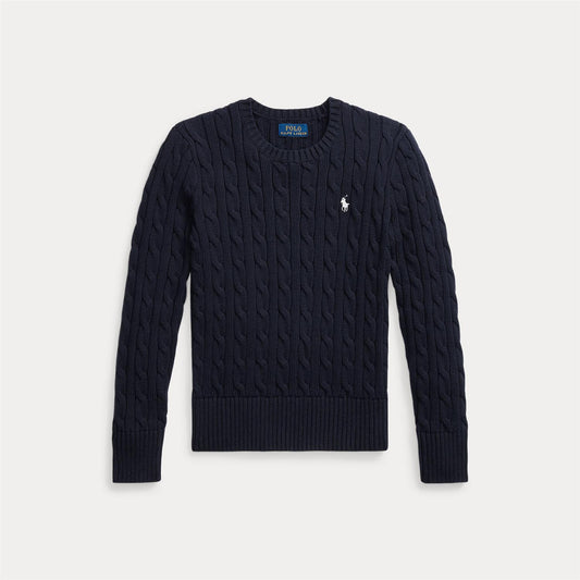 Polo - Ralph Lauren - Flettegenser - Jente - Blå - 8-16 år