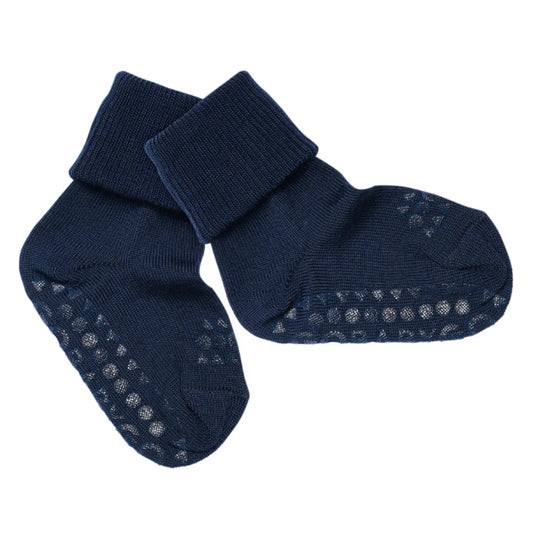 GOBABYGO - merino ull sokker - blå - gutt - 6-24 mnd