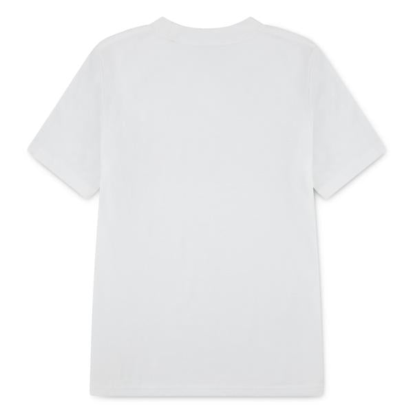 Abercrombie – T-skjorte med brodert logo – Hvit – Gutt – 7-16 år