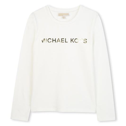 Michael Kors - Long Sleeved T-Shirt - Hvit - Jente - 10-14 år