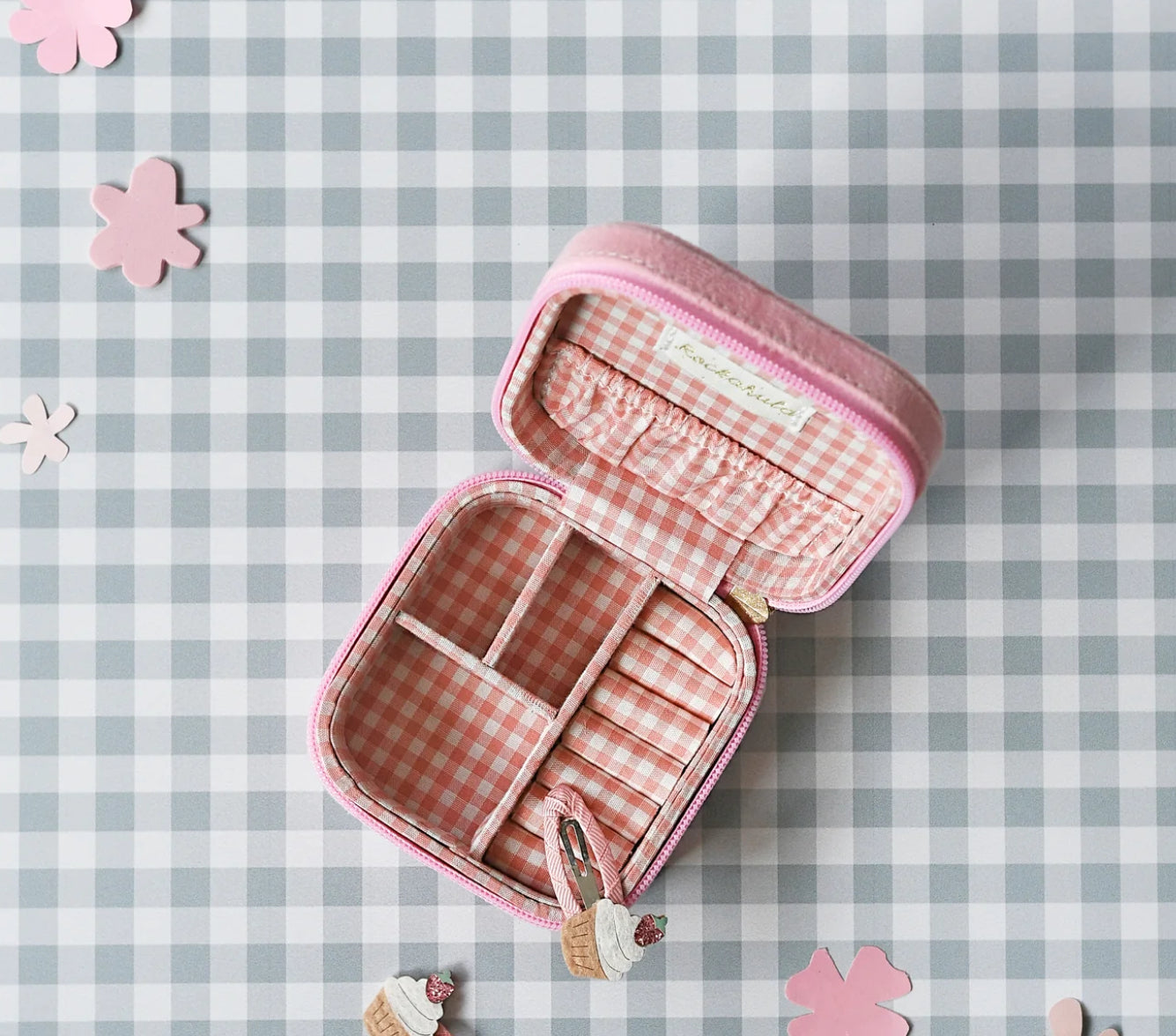 Sweet strawberry square Jewellery Box