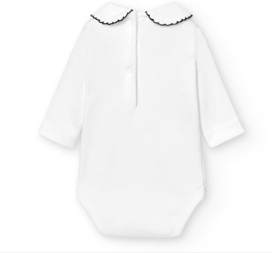 Babidu - Body - Rund krage - Hvit - Unisex - str 1-36 mnd