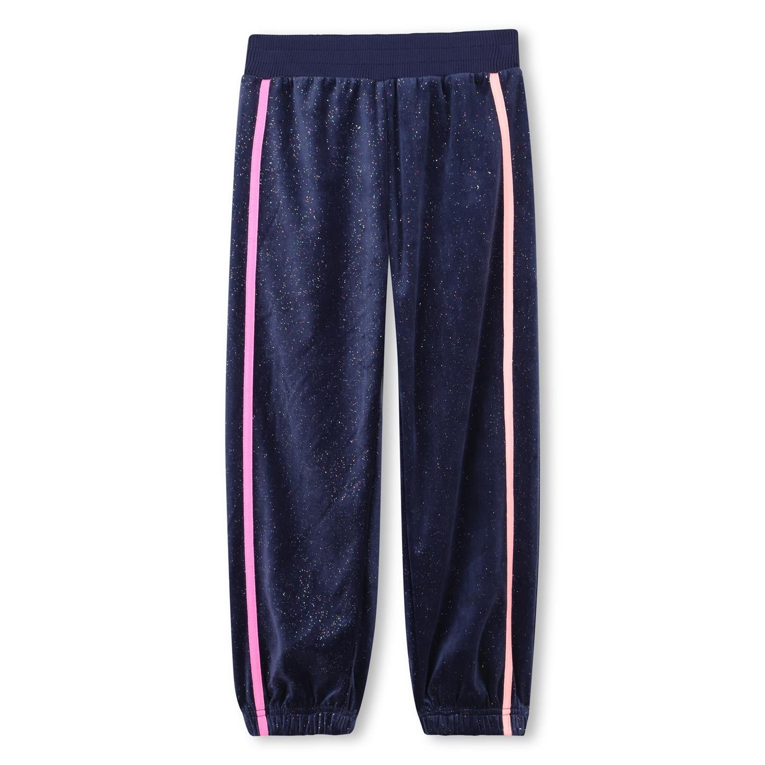 Billieblush blå bukse med glitter og elastisk midje