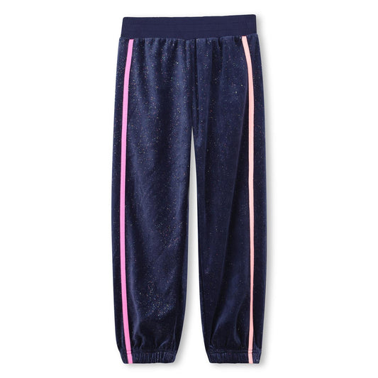 Billieblush blå bukse med glitter og elastisk midje