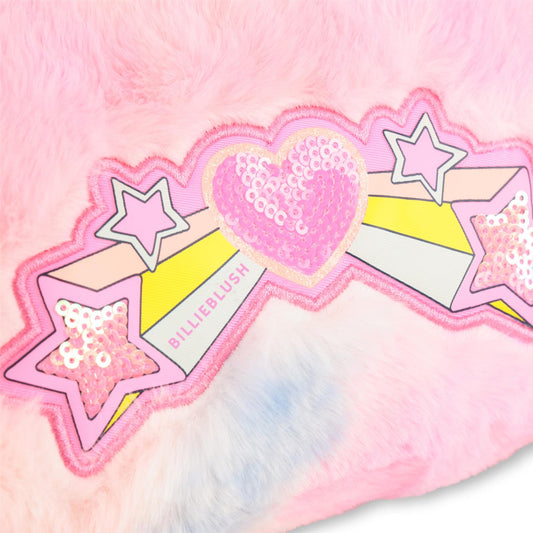Billieblush rosa pelsveske med søte detaljer