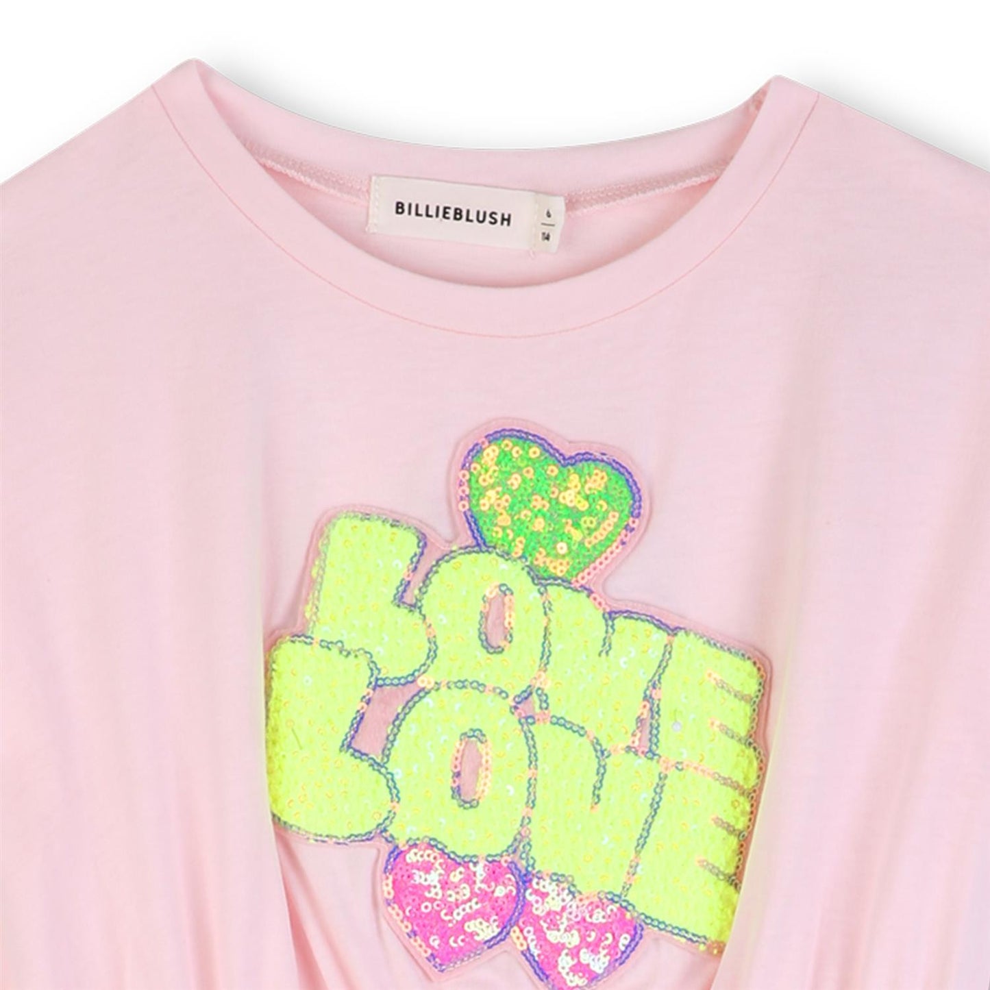 Billieblush – Kjole med strikk og print – Rosa – Jente – 4-10 år