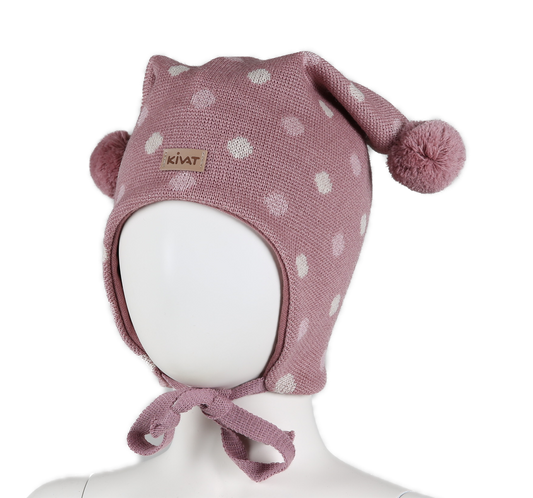 Kivat - Lue med Skinnlapp - Rosa - Jente - 1-8 år