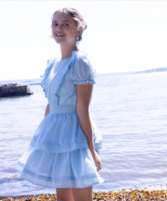 Vilje&Ve - Ane kjole - Lysblå - Jente - 6-16 år