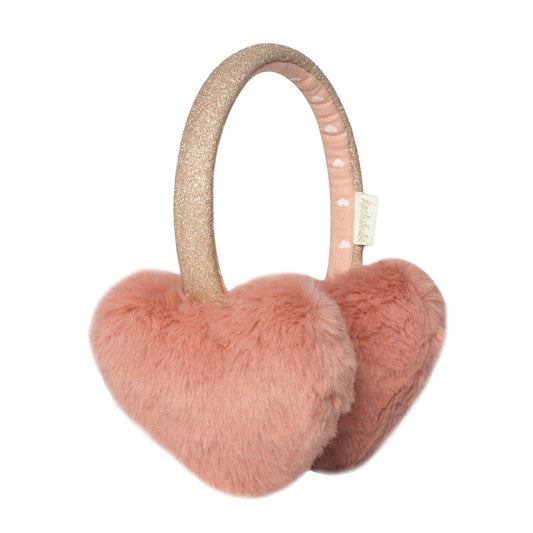 Rockahula - Fluffy Heart Earmuffs - Rosa - Jente