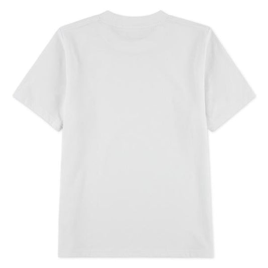 Abercrombie – T-skjorte med brodert logo – Hvit – Gutt – 5-16 år