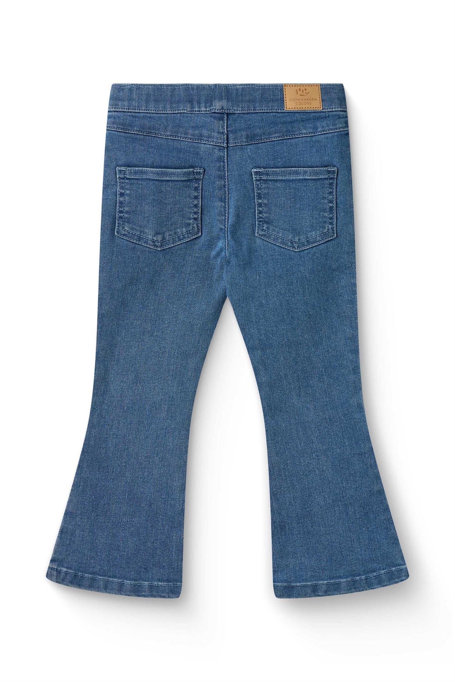 Copenhagen Colors dongeribukse med sleng i mellomblå – Jente – 2–10 år