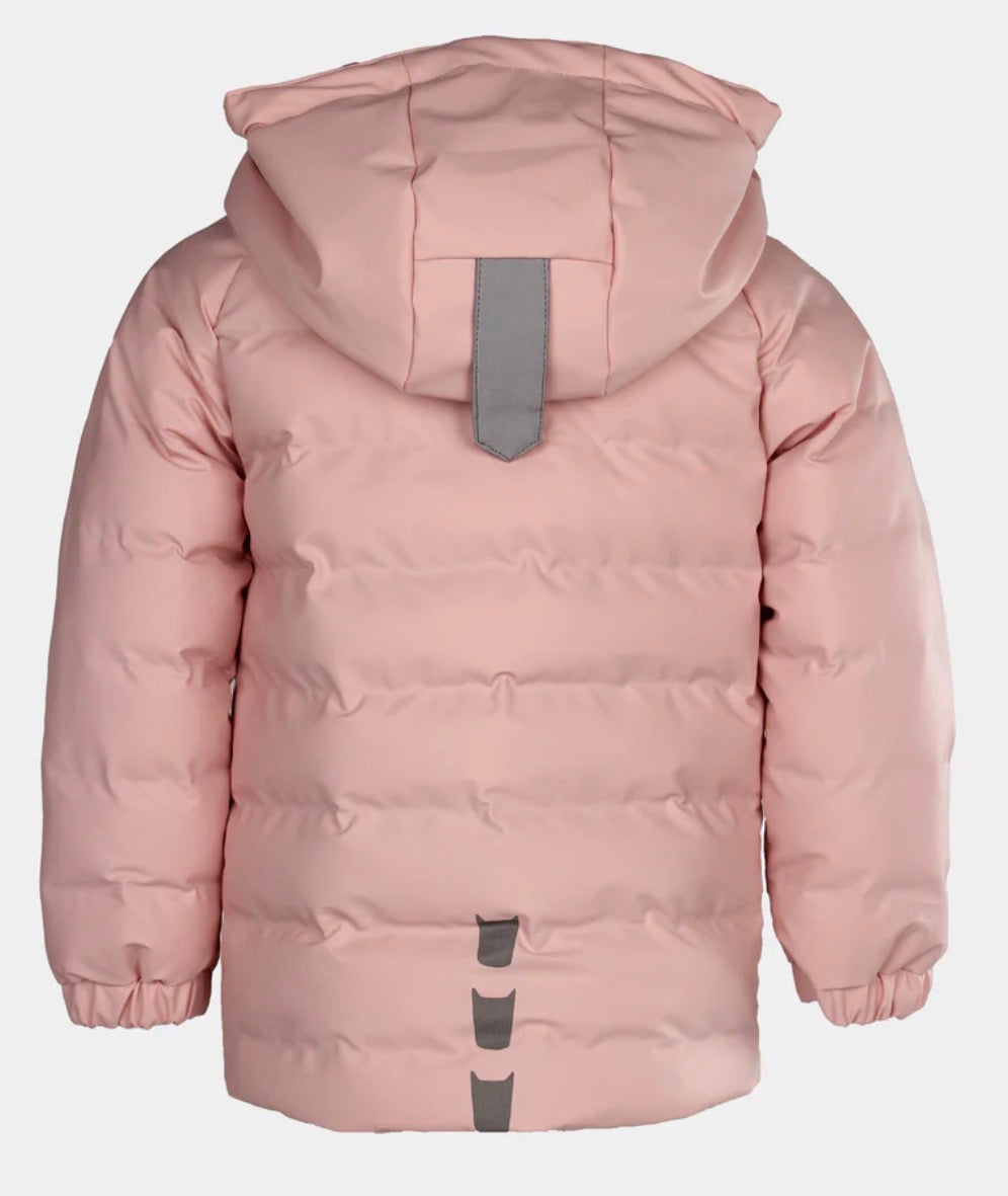 Kattnakken – Regnboblejakke med vanntett fôr – Rosa – Jente – 1-6 år