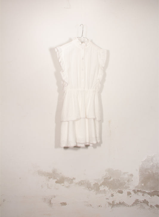 Designers Remix Lana skjortekjole i cream for jente 12–16 år