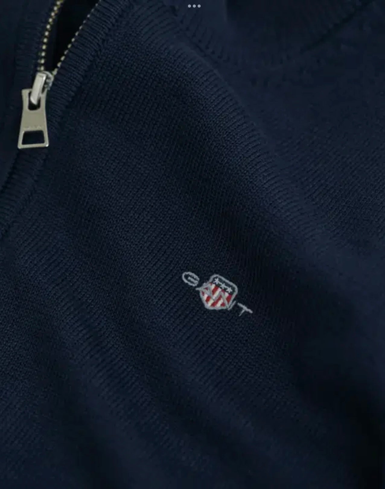 Gant – Casual Cotton Cardigan med knapper – Mørkeblå – Gutt – 9-16 år