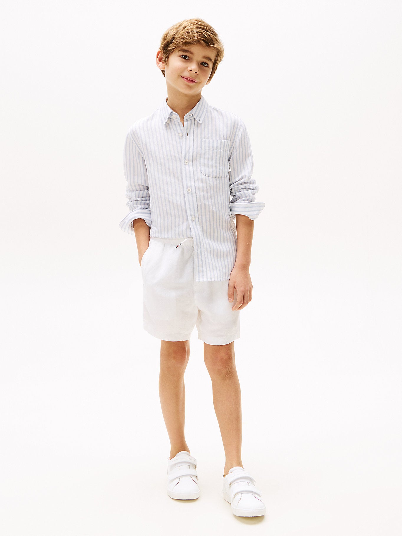 LINEN VISCOSE SHORTS