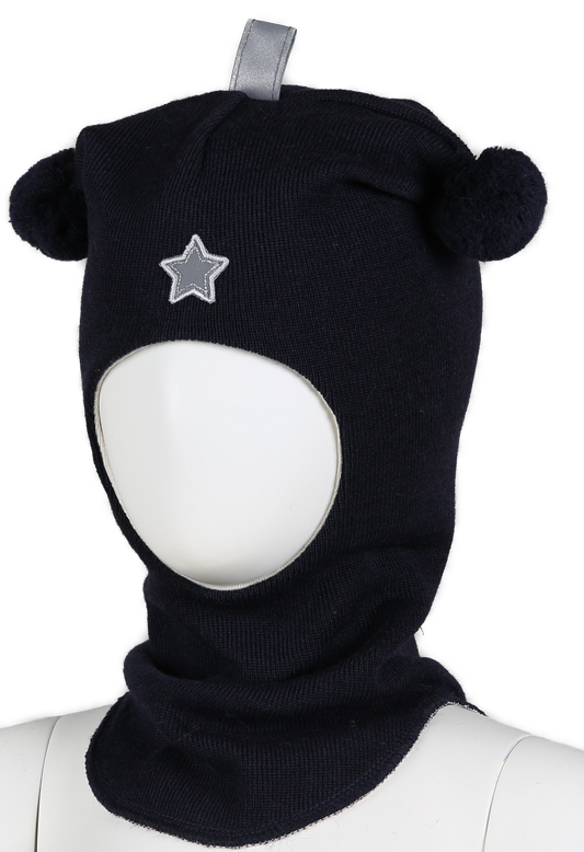 Kivat - Balaclava med stjerne - Blå - Gutt - 1-8 år