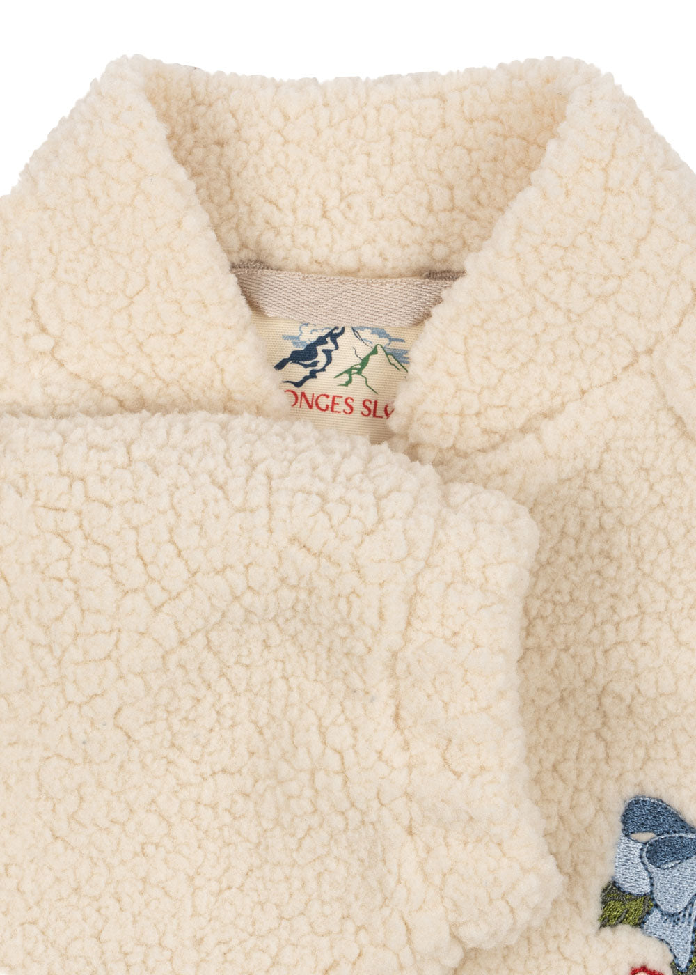 Konges Sløjd – Jazz Teddy Jacket varm fleecejakke – Hvit – Jente – 3-8 år