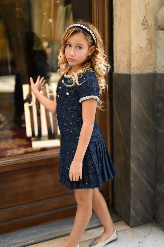 Prinsessefin - Charlotta Dress - Blå - Jente - 4-14 år