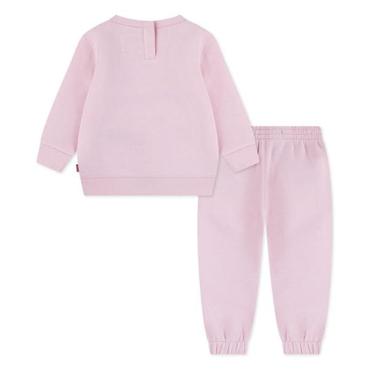 Levi's – Joggesett med collegesett i bomull og polyester – Rosa – Jente – 0-2 år