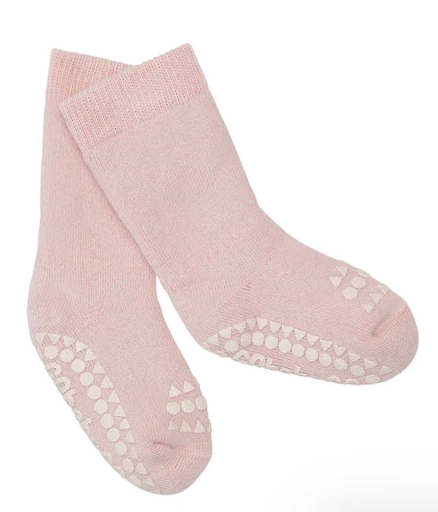 GOBABYGO - Terry cotton sokker - lyserosa - jente - str 17-22