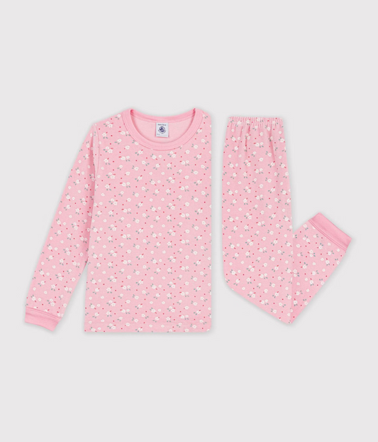 Petit Bateau - Pyjamas - Rosa - Jente - 4-12 år