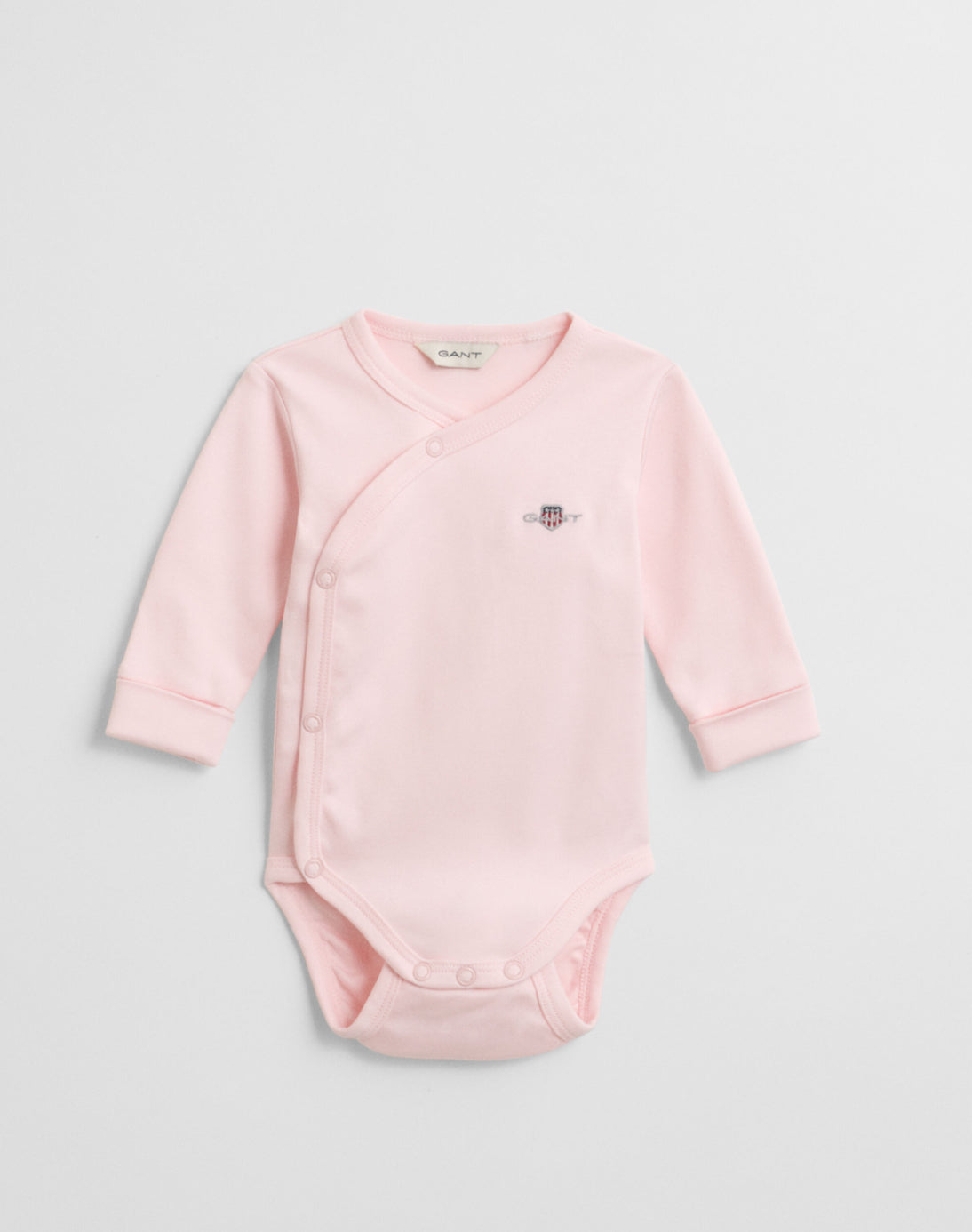 Rosa Gant Shield body i økologisk bomull jente 1–18 mnd