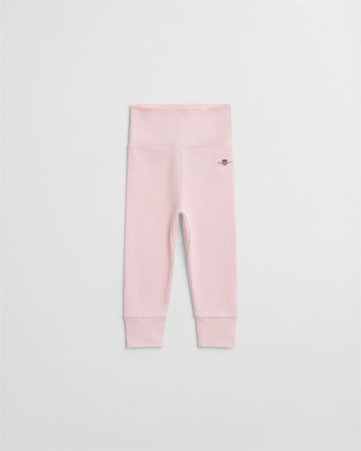 Rosa Gant Shield leggings i økologisk bomull jente 1–9 mnd