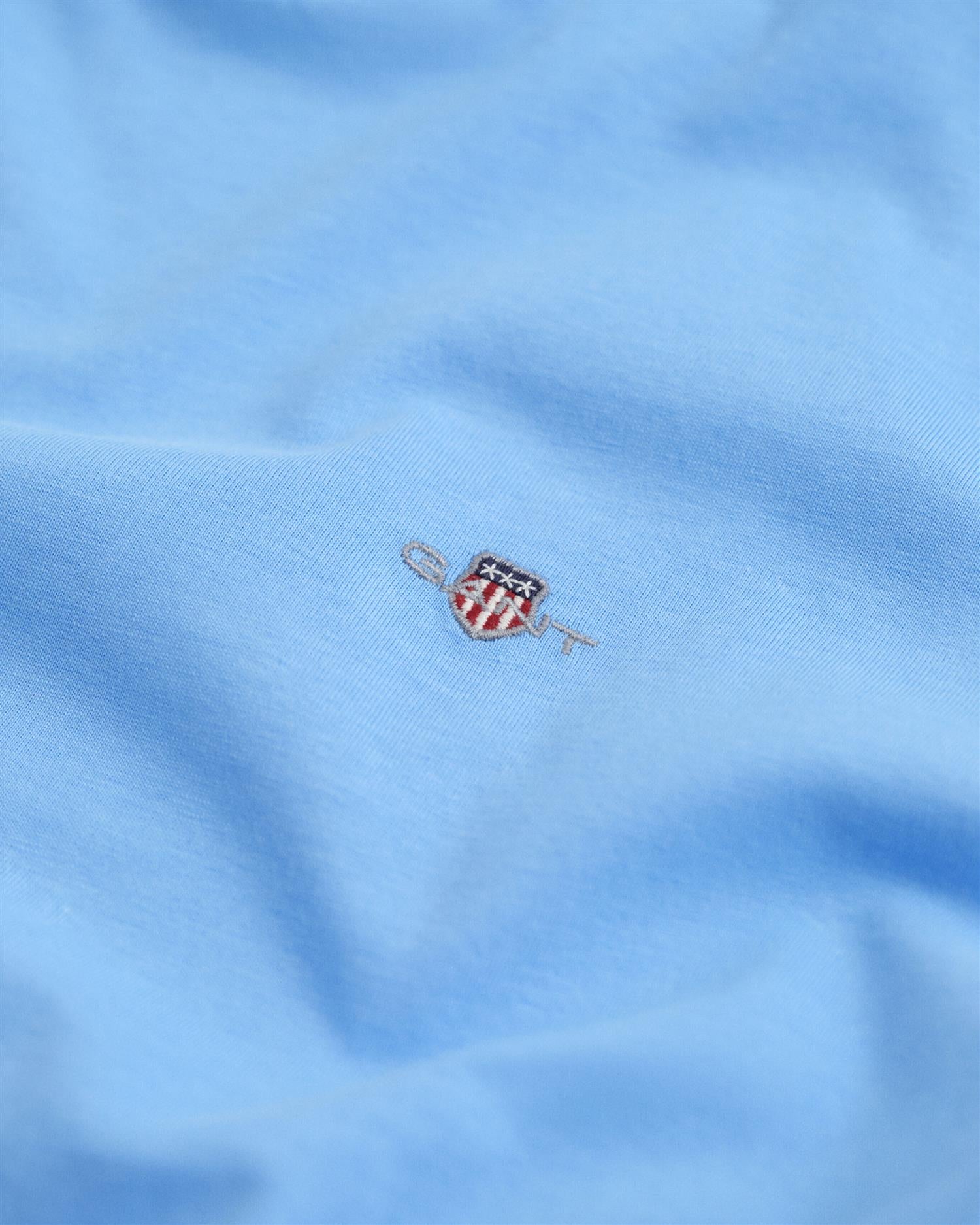 Mellomblå Gant Shield T-skjorte med logo gutt 9–16 år