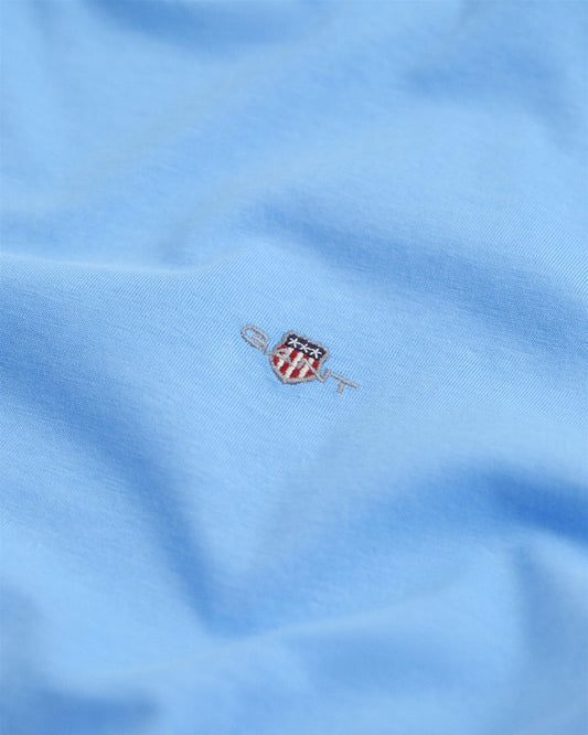 Mellomblå Gant Shield T-skjorte med logo gutt 9–16 år