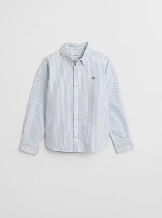 Gant skjorte stripet blå gutt 2–8 år