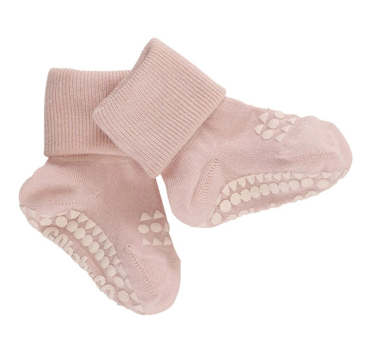 Bambussokker med antiskli – Lyserosa – Jente