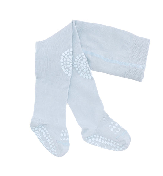GOBABYGO lyseblå crawling tights med antiskli for gutt