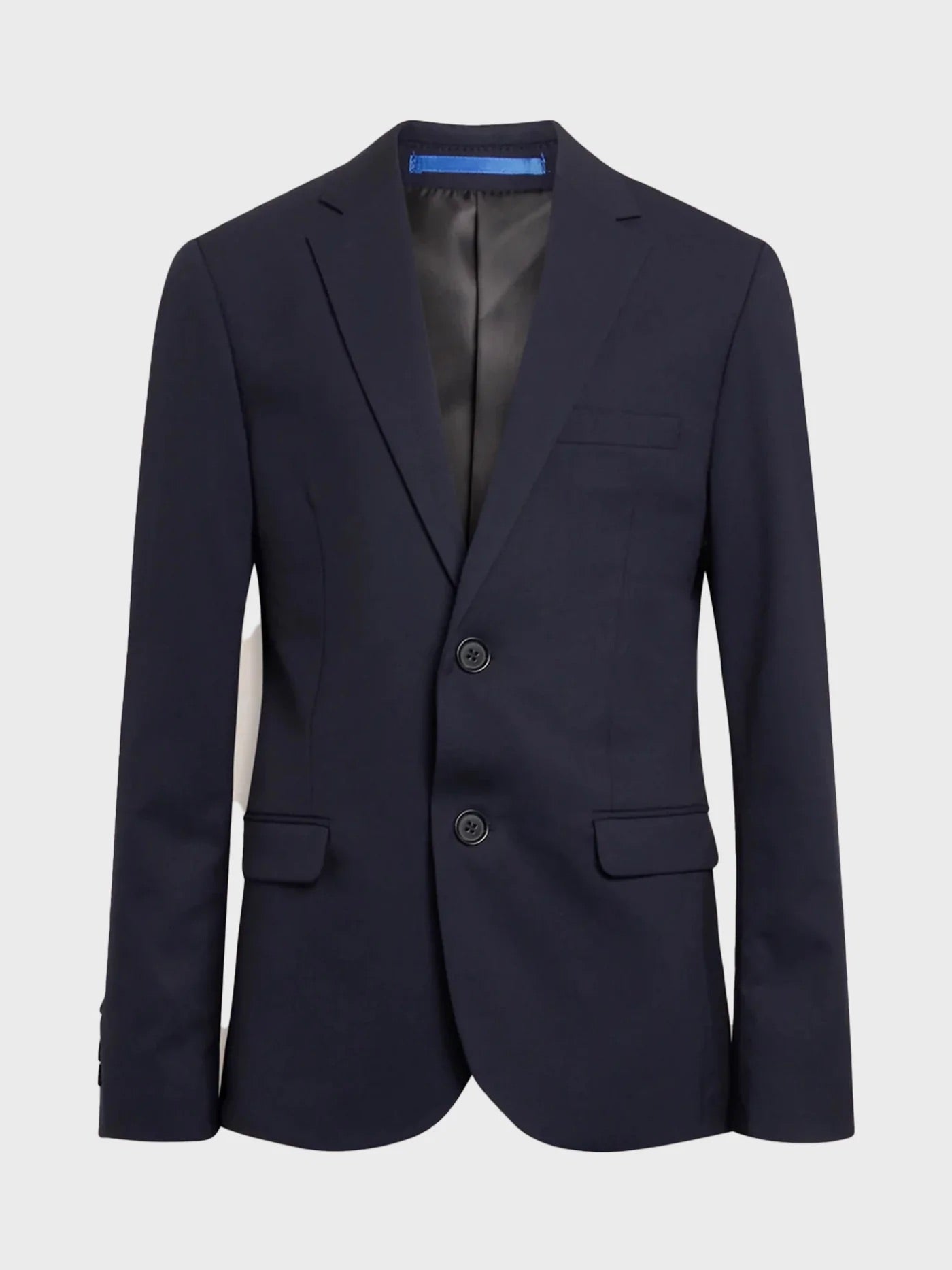 Grunt Kalle mørkeblå blazer til gutt 12–14 år – klassisk dressjakke med smal passform