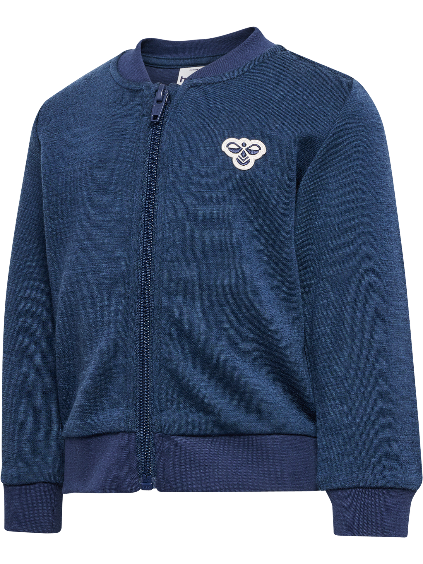 Hummel Mini Wool Zip Jacket i mørk blå farge – Gutt 1–8 år