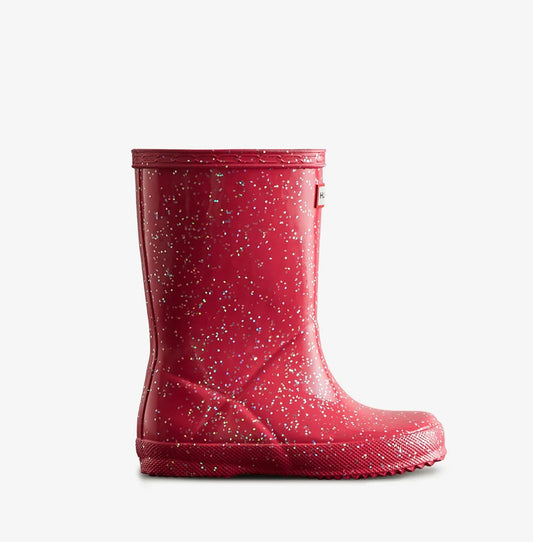 Hunter – Kids First Giant Glitter – Rosa glitterstøvel – Jente – 2–10 år