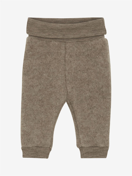 Beige Huttelihut ullfleecebukse unisex 1–18 mnd