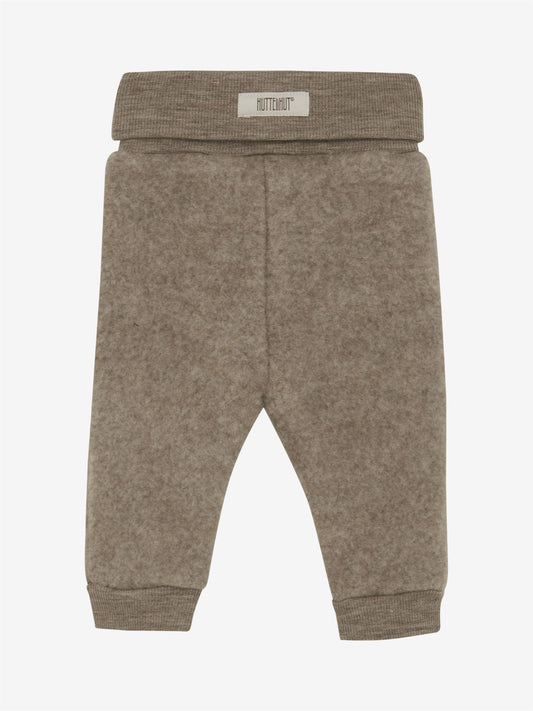 Beige Huttelihut ullfleecebukse unisex 1–18 mnd