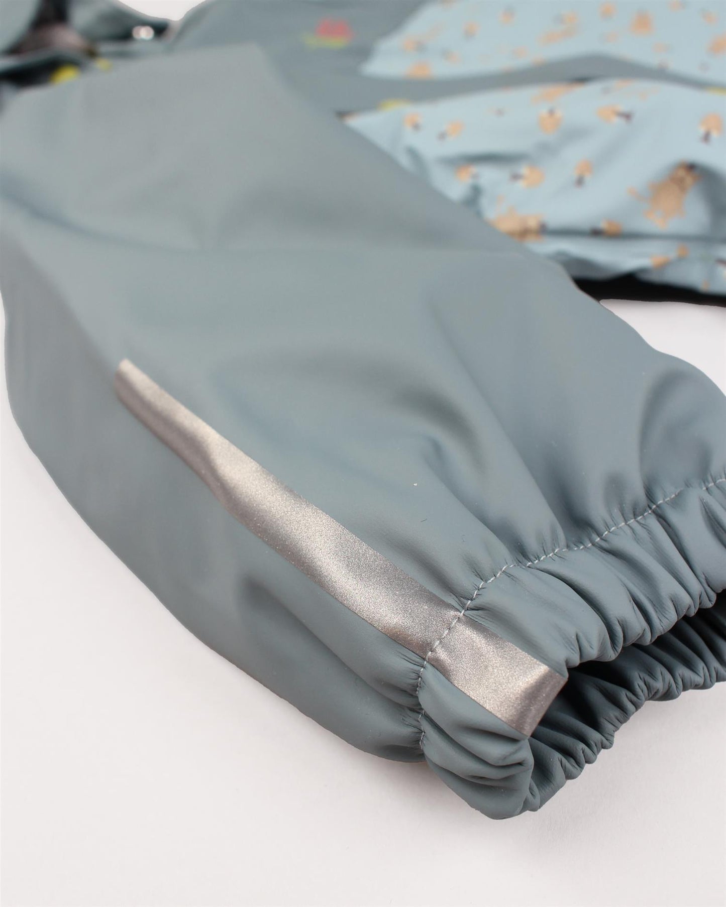 Kattnakken regndress Hav blå med vattering, refleks og vannstoppere til gutt