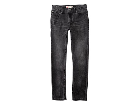 Svart 512 Slim Taper jeans fra Levi’s med strikk – gutt