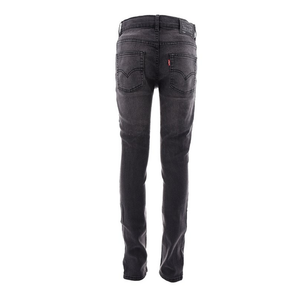 Svart 512 Slim Taper jeans fra Levi’s med strikk – gutt