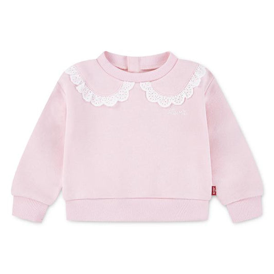 Rosa crew sweater fra Levi’s til jente