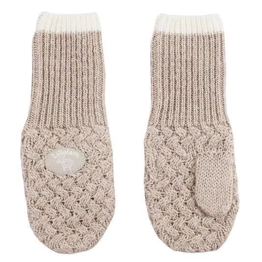 Classic votter i beige fra Lillelam – unisex – 0–2 år – 100% merinoull