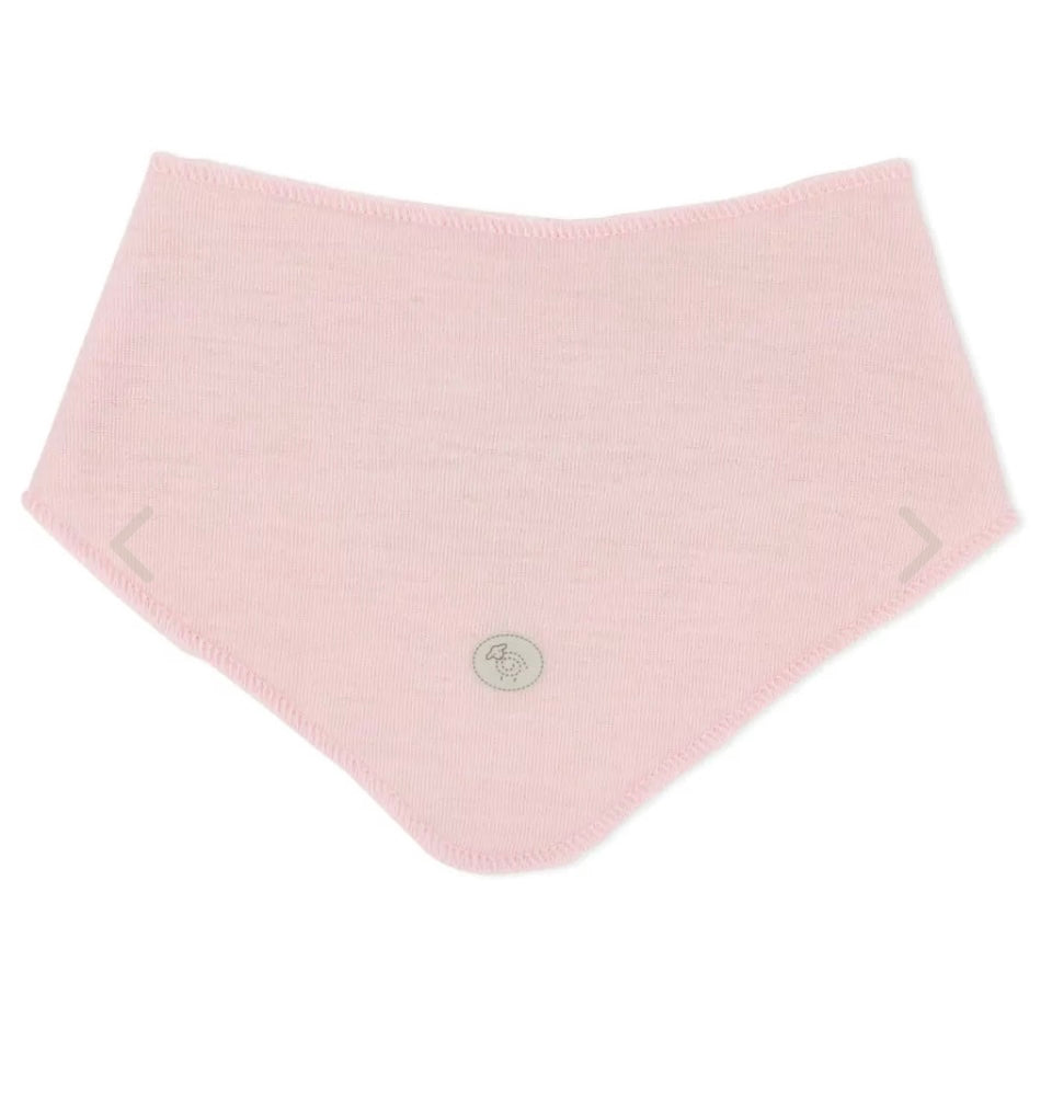 Lyserosa siklesmekke i ull fra Lillelam med knappelukking – til jente