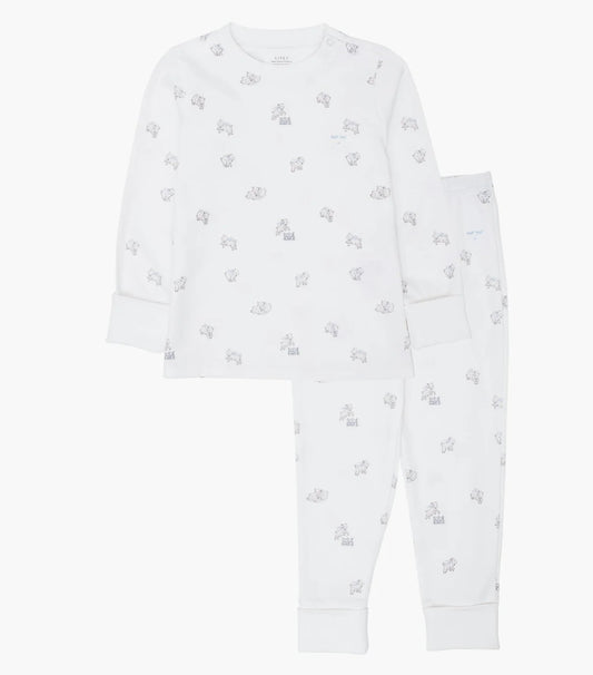 Livly – Todelt pysjamas med sauemønster – Hvit – Gutt – 2–7 år
