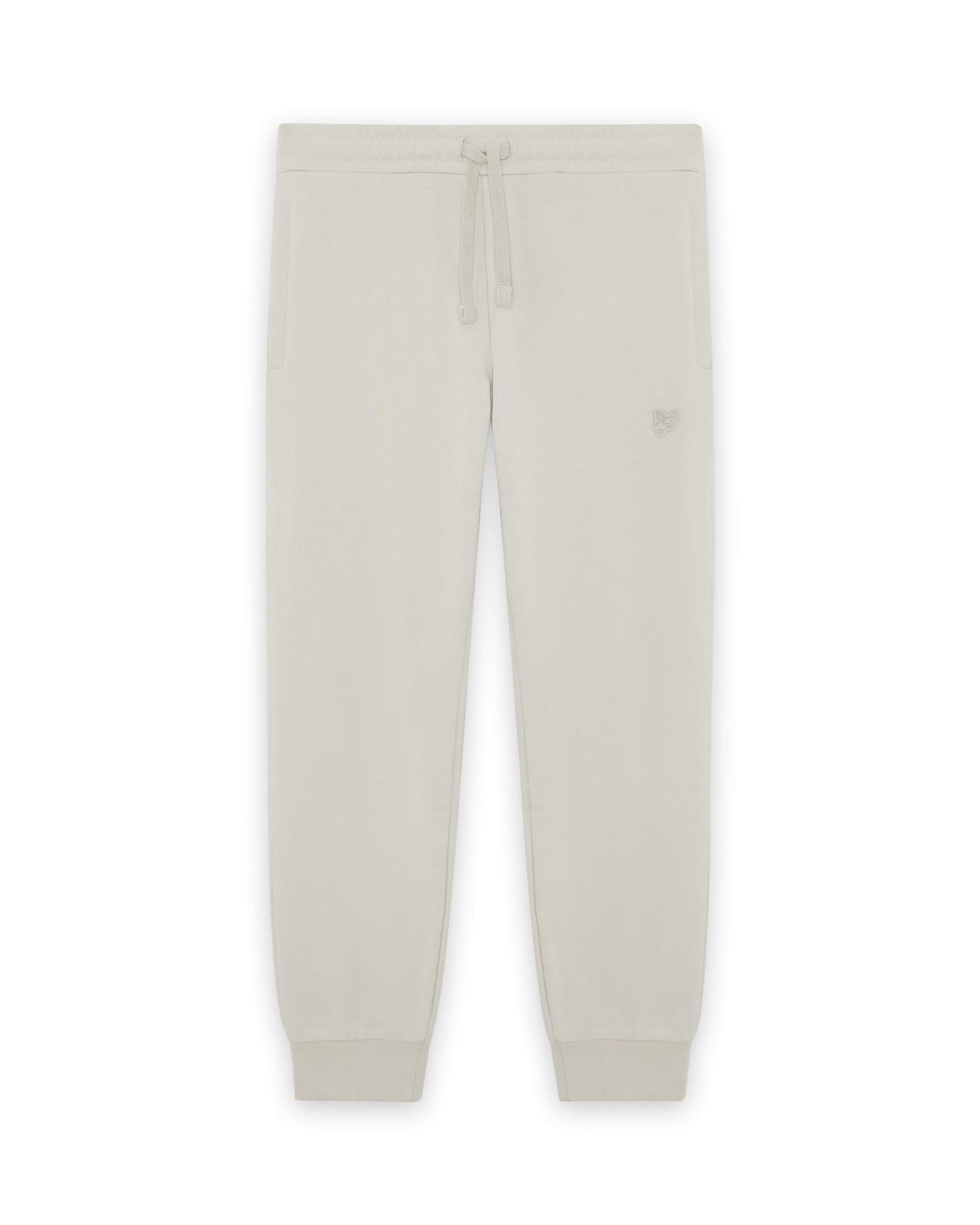 Beige Lyle & Scott sweatpants med ton-i-ton logo – Gutt