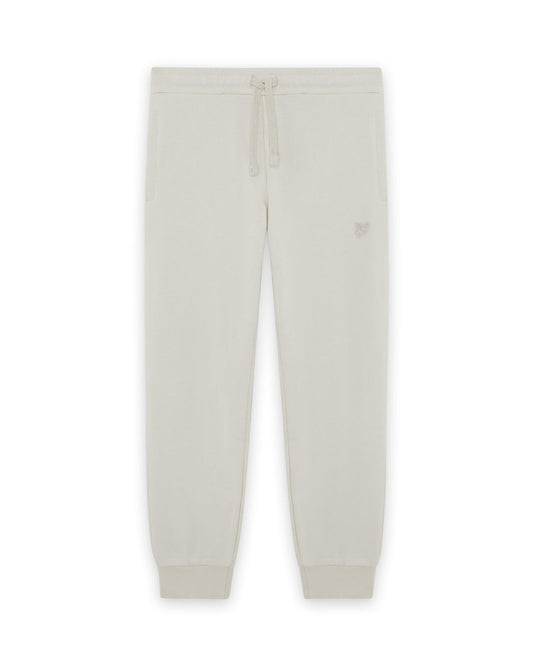 Beige Lyle & Scott sweatpants med ton-i-ton logo – Gutt