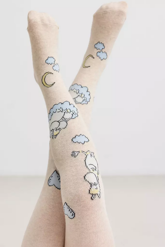 MarMar Moomin tights beige jente