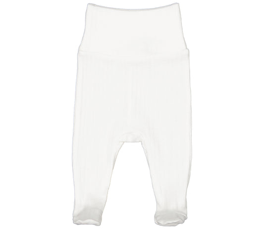 Hvit sparkebukse i modal pointelle fra MarMar – Unisex – 0–9 mnd