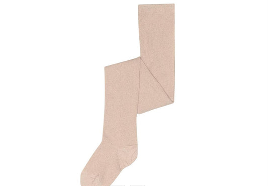 Gullfarget glitterstrømpebukse fra MP til jente