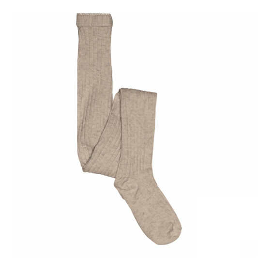 MP Wool Rib tights i beige farge for unisex